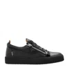 Giuseppe Zanotti Frankie Sneakers In Black Leather In Black