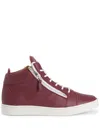 Giuseppe Zanotti Frankie Logo-plaque Sneakers In Red