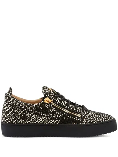 Giuseppe Zanotti Frankie Low-top Sneakers In Black