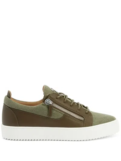 Giuseppe Zanotti Frankie Low-top Sneakers In Green
