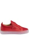 Giuseppe Zanotti Frankie Low-top Sneakers In Red