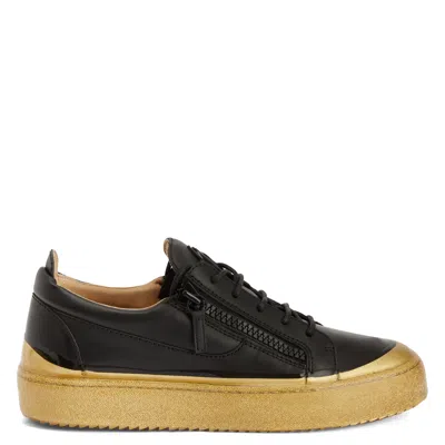 Giuseppe Zanotti Frankie Match Logo-lettering Sneakers In Black