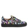 Giuseppe Zanotti Frankie Paint-splatter Sneakers In Multi