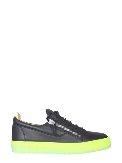 Giuseppe Zanotti Low-top Sneakers May Lond. Calfskin In Black
