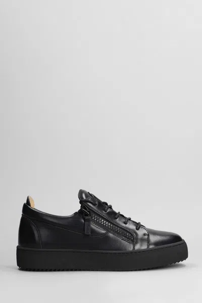 Giuseppe Zanotti Frankie Sneakers In Black Leather