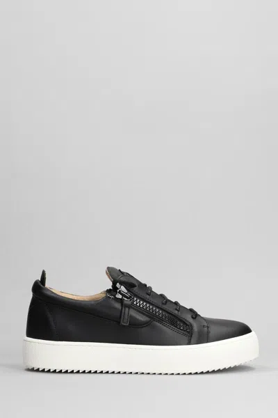 Giuseppe Zanotti Frankie Leather Sneakers In Black