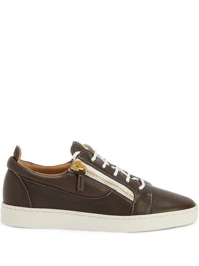 Giuseppe Zanotti Frankie Sneakers In Brown