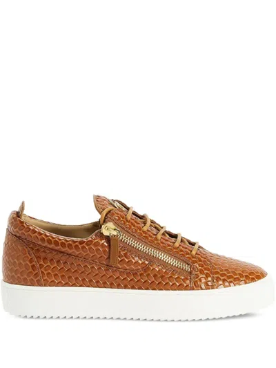 Giuseppe Zanotti Frankie Sneakers In Brown