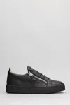Giuseppe Zanotti Frankie Sneakers In Black Leather In Black