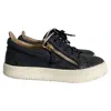 Giuseppe Zanotti Frankie Sneakers In Black Leather In Black