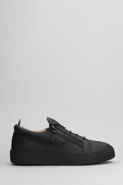 Giuseppe Zanotti Frankie Sneakers In Black Leather