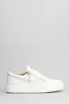 Giuseppe Zanotti Frankie Zip-fastening Lace-up Sneakers In White