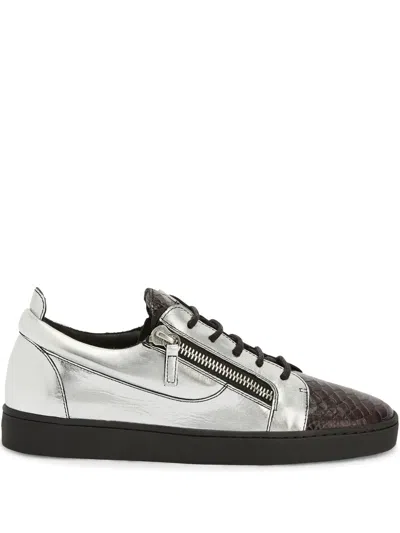 Giuseppe Zanotti Frankie Sneakers In Silver