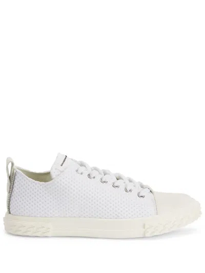 Giuseppe Zanotti Frankie Textured Sneakers In White