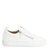 Giuseppe Zanotti Frankie Zip-up Leather Sneakers In White