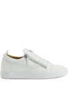 Giuseppe Zanotti Frankie Zip-detail Lace-up Trainers In White