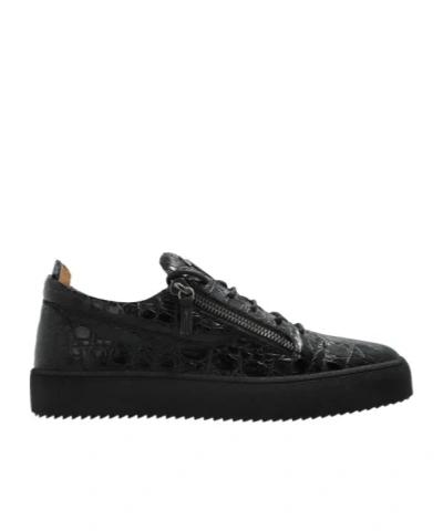 Giuseppe Zanotti Frankie Zip Detailed Lace-up Sneakers