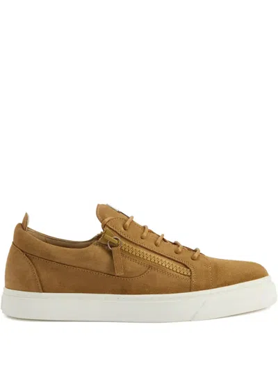 Giuseppe Zanotti Frankie Zip-fastening Suede Trainers