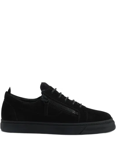 Giuseppe Zanotti Frankie Zip-lace Trainers In Black