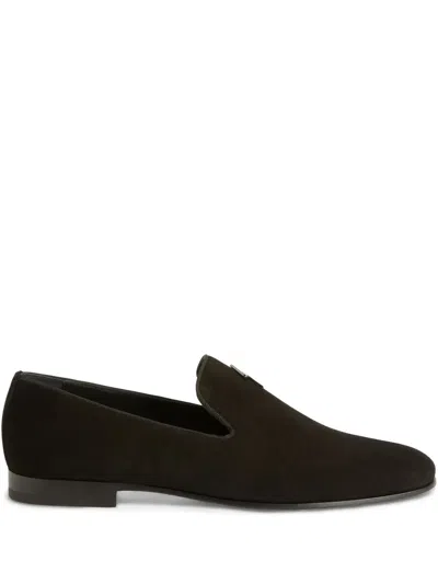 Giuseppe Zanotti G-flash Loafers In Black