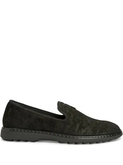 Giuseppe Zanotti G-flash Loafers In Black