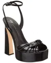 Giuseppe Zanotti Gabriiela Wedge 145 Leather Platform Sandal In Black