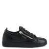 Giuseppe Zanotti Gail Zip-detail Glitter Low-top Sneakers In Black