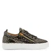 Giuseppe Zanotti Gail Polka Dot-print Sneakers In Black