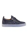 Giuseppe Zanotti Gail Glitter Low-top Sneakers In Black