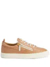 Giuseppe Zanotti Gail Snakeskin-effect Leather Sneakers In Orange