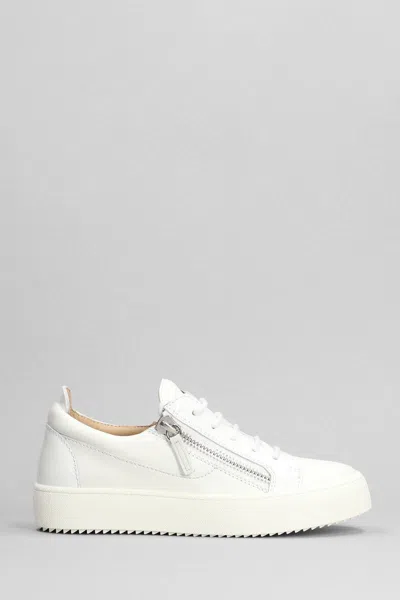 Giuseppe Zanotti Woman Sneakers White Size 10 Soft Leather