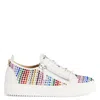 Giuseppe Zanotti Gail Strass Low-top Sneakers In Multi