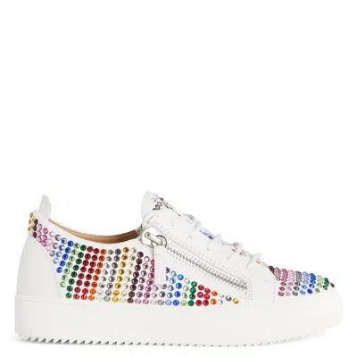 Giuseppe Zanotti Gail Strass Low-top Trainers In Multi