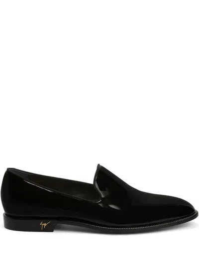 Giuseppe Zanotti Gatien Patent Leather Loafers In Black