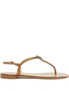Giuseppe Zanotti Geltrude Crystal-flower Sandals In Brown