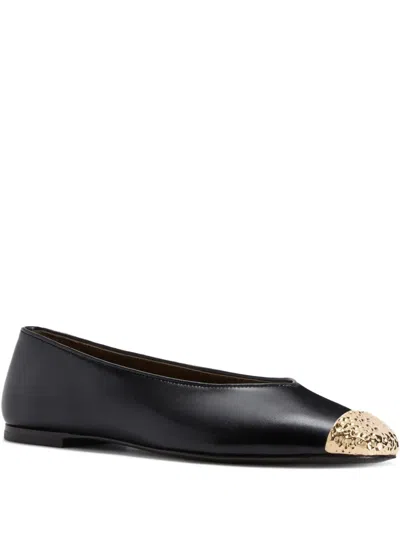 Giuseppe Zanotti Georgia Leather Ballet Flats In Black