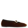 Giuseppe Zanotti Georgia Buckle Ballerinas