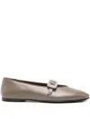 Giuseppe Zanotti Georgia Buckle Ballet Flats In Brown