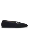 Giuseppe Zanotti Georgia Buckle Ballerina Shoes In Black