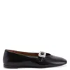 Giuseppe Zanotti Georgia Buckle Ballerina Shoes In Black