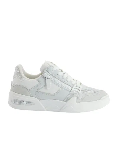 Giuseppe Zanotti Gz-ghost Zip Embellished Sneakers In Gray
