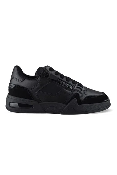 Giuseppe Zanotti Gz-ghost Sneakers In Black Suede And Leather In Multi