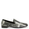 Giuseppe Zanotti Gipsy Lewis Bandana-print Loafers In Silver