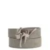 Giuseppe Zanotti Giuseppe Suede Belt In Gray