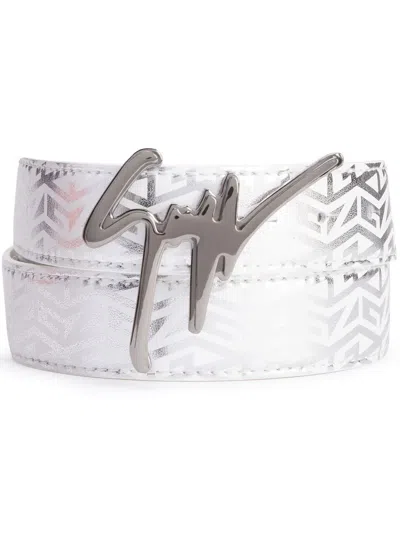 Giuseppe Zanotti Giuseppe Geometric-print Belt In White