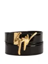 Giuseppe Zanotti Giuseppe Leather Belt In Black