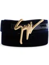 Giuseppe Zanotti Giuseppe Leather Belt In Blue