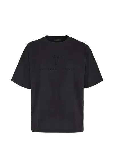 Giuseppe Zanotti Giuseppe Zanoti Lr-67 Logo-detail T-shirt In Blue