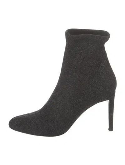 Pre-owned Giuseppe Zanotti Glitter Glitter Accents Sock Boots In Black