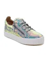 Giuseppe Zanotti Glossy Low Upper Board Shoes In Multicolor